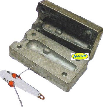 Moule à plombs grappin débrayable de 150 grs